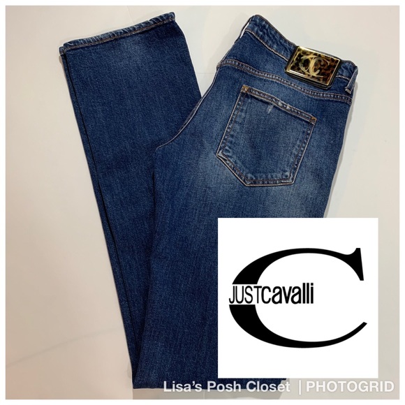 Just Cavalli Denim - Just Cavallli mid rise Straight leg Jeans